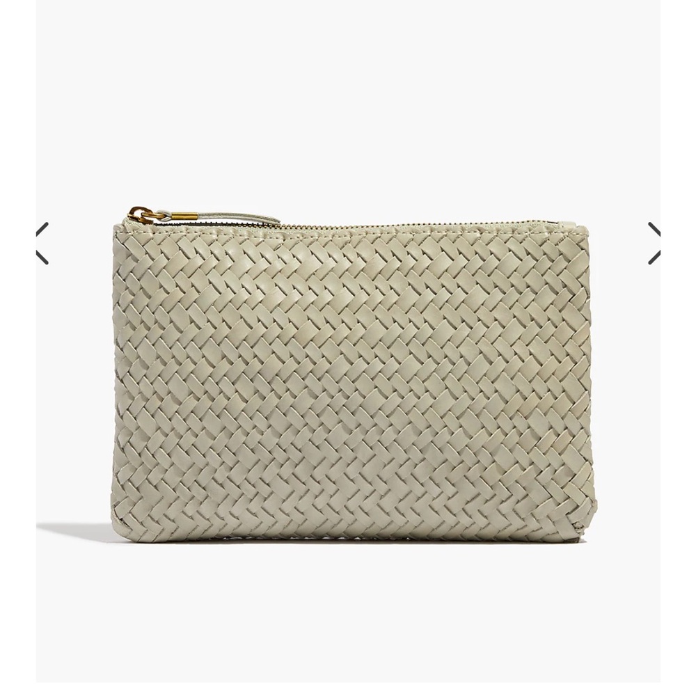 Madewell Woven Cream Clutch
